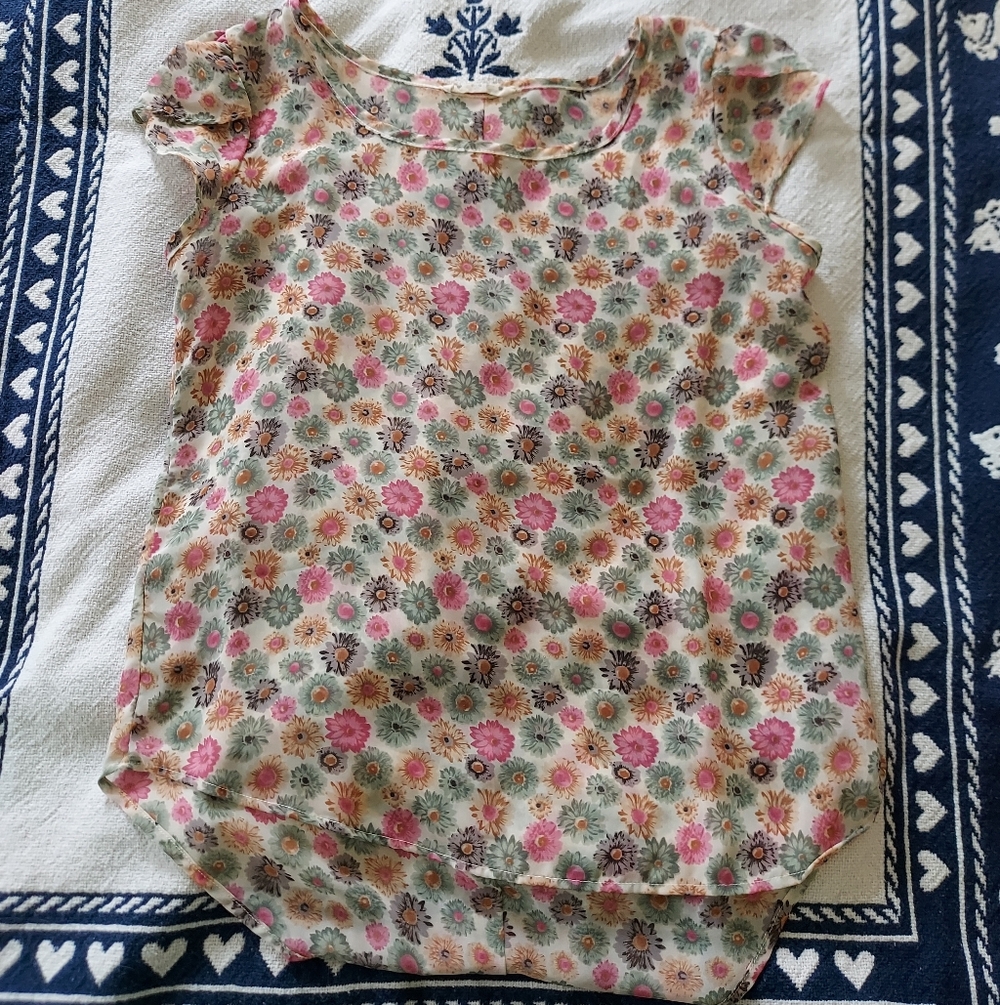 Floral Sheer Blouse